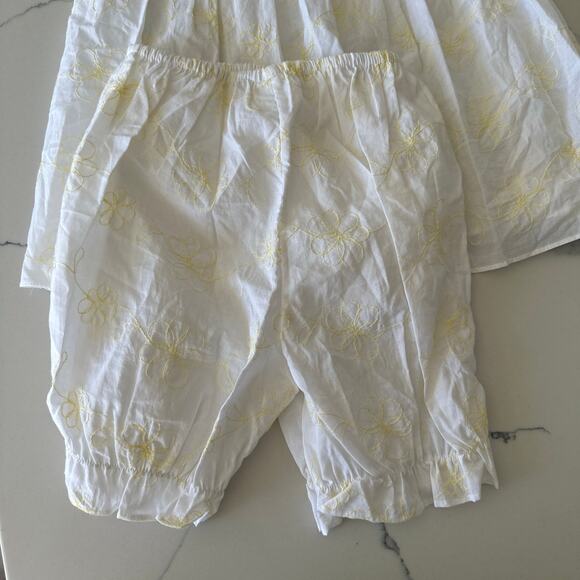 Strasburg Children Yellow Embroidered Dress with Bloomers - 2T - Picture 4 of 6